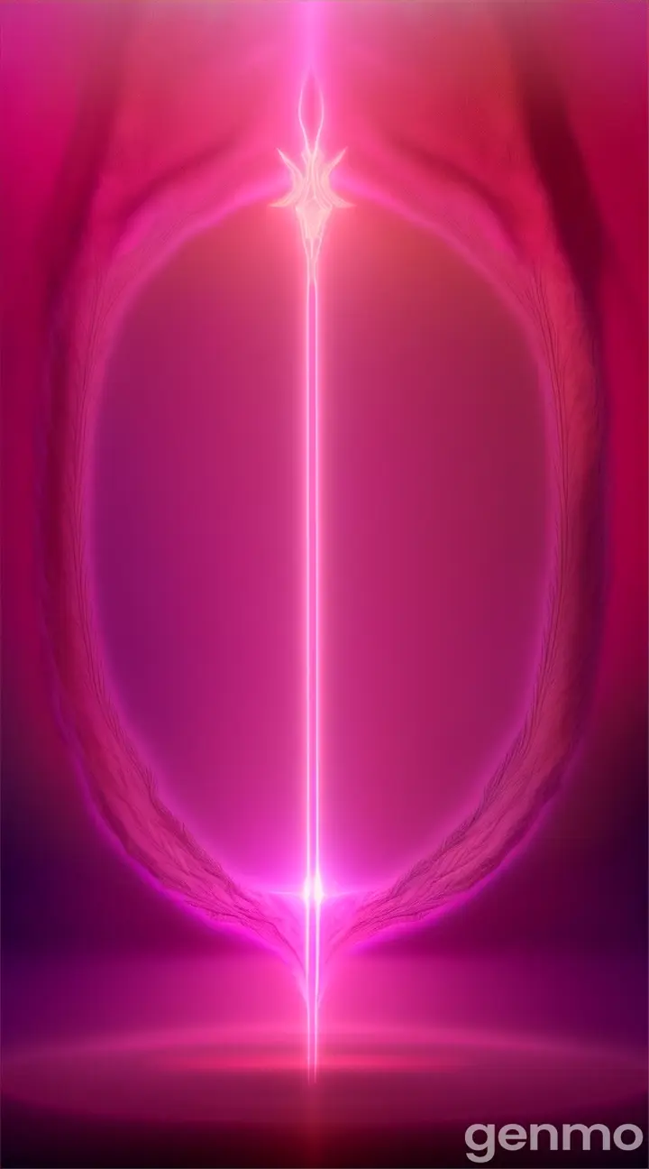 ancient sirian symbol Aries symbol  in a pink forest - alien