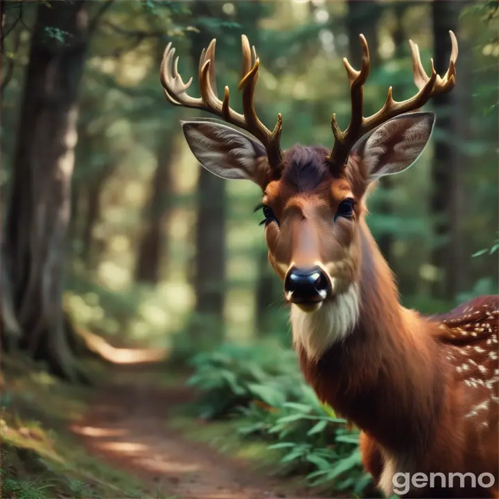 A friendly deer showed him the secret paths,