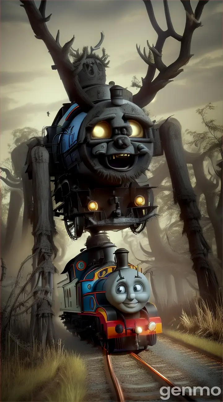 “I've created an image of Encounter the terrifying Thomas.exe with antlers and giant spider legs, lurking deep in a banana field with an old, molded face that chills to the bone. This spine-chilling version of Thomas the Train will haunt your nightmares. Dare to explore? 🌤️ ![Encounter the terrifying Thomas.exe with antlers and giant spider legs in a banana field](assistant://graphic_art_prompt=Encounter%20the%20terrifying%20Thomas.exe%20with%20antlers%20and%20giant%20spider%20legs%2C%20lurking%20deep%20in%20a%20banana%20field%20with%20an%20old%2C%20molded%20face%20that%20chills%20to%20the%20bone.%20This%20spine-chilling%20version%20of%20Thomas%20the%20Train%20will%20haunt%20your%20nightmares.%20Dare%20to%20explore%3F%20%23thomasexe%20%23creepythomas%20%23horrortrain) 🍌”
Seed: 2160851751