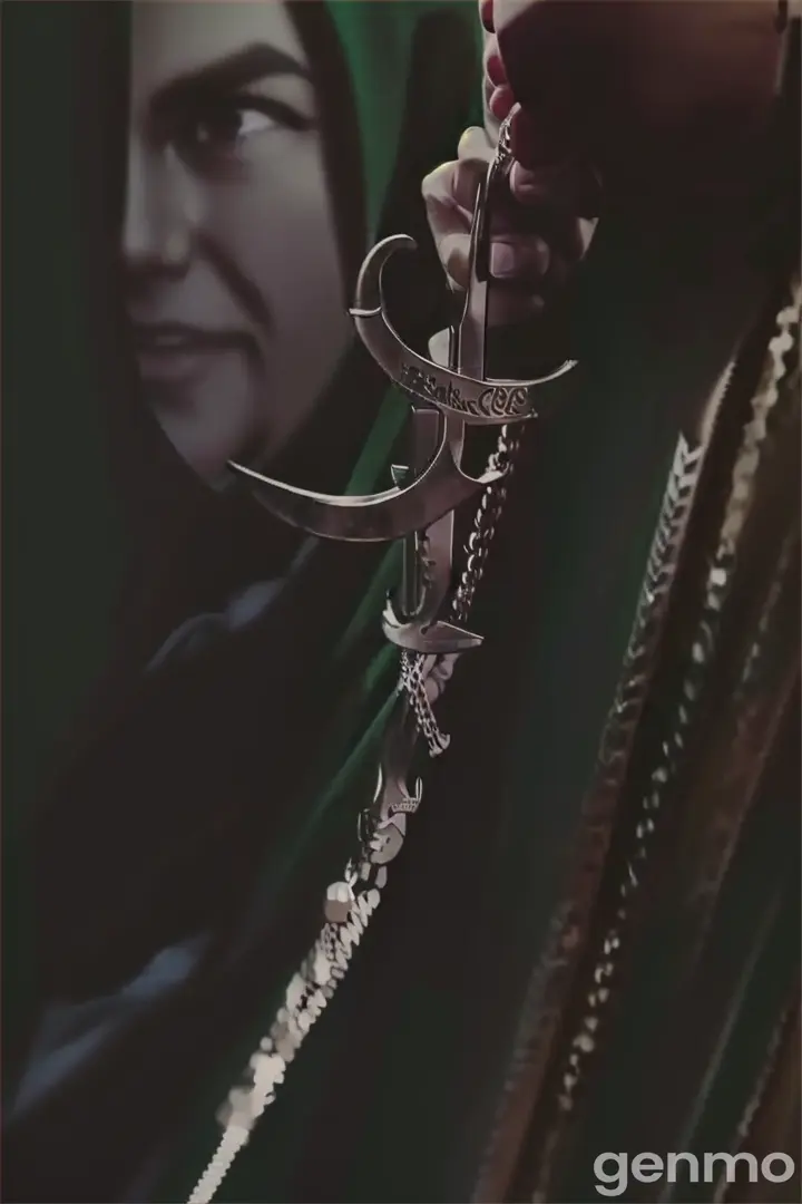 a person wearing a hoodie holding a chain in 4k hd quality 