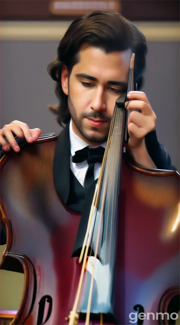 A double bass demonstration