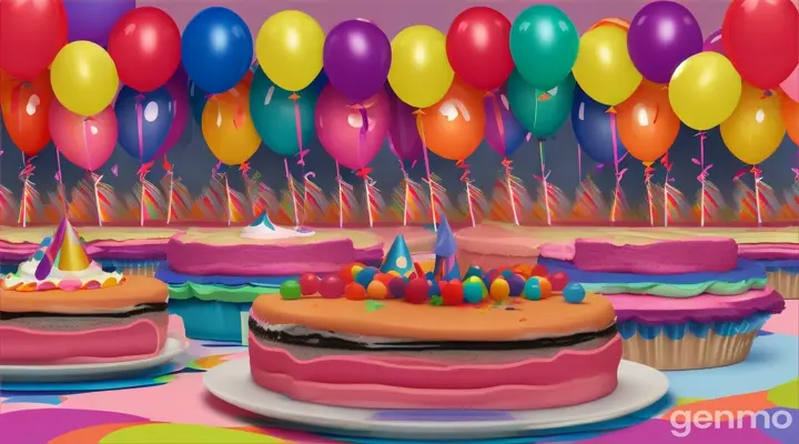 Animated kids birthday party