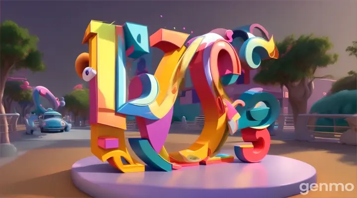 Letter E is for elephant;;Style Animation 3D