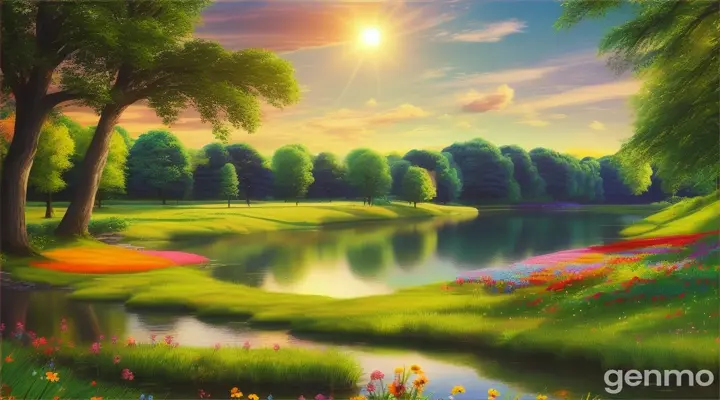 夏日美景。16：9