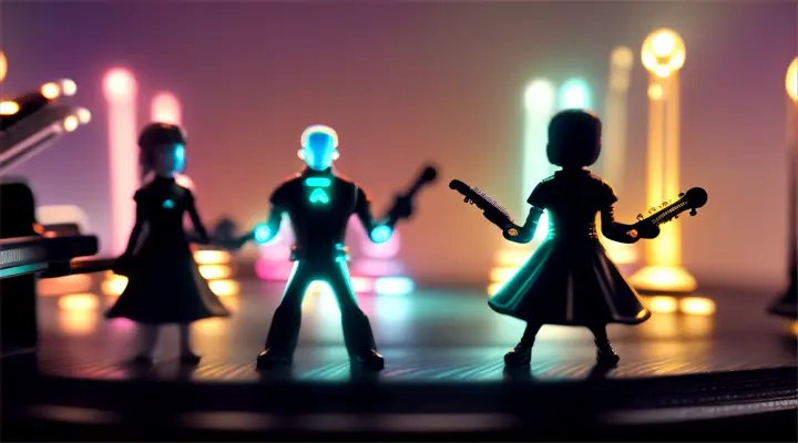 Bioluminescence miniature band at night