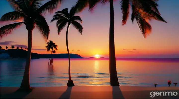 迷人的夏日美景。16：9