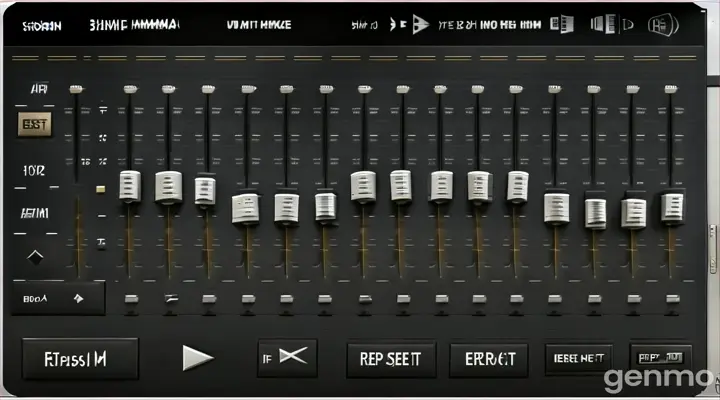 a sound board with a lot of knobs on it