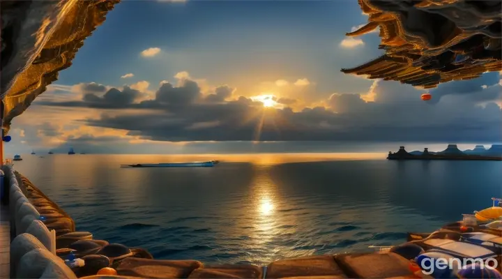 海边风景。16：9