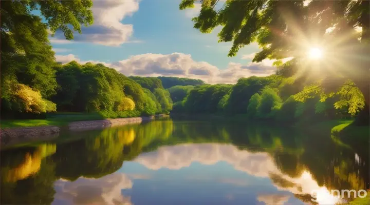 夏日美景。16：9