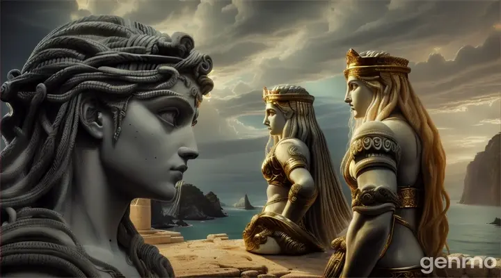 The Story of Medusa and Athena.  16 9