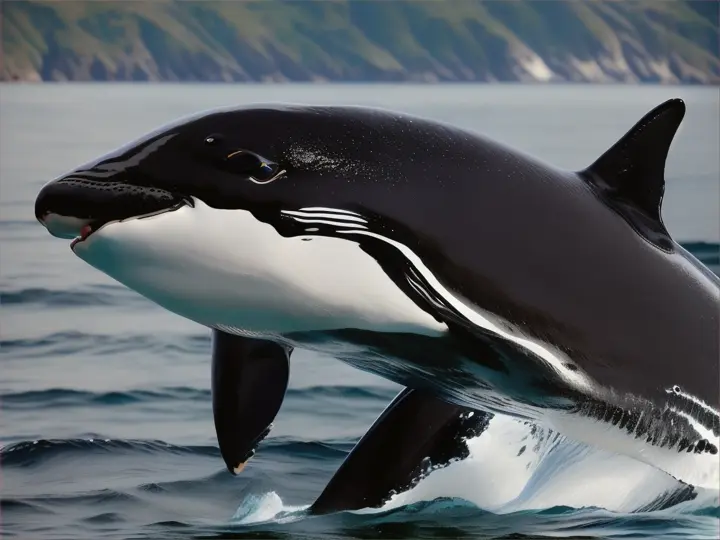 A Killer Whale in the ocean