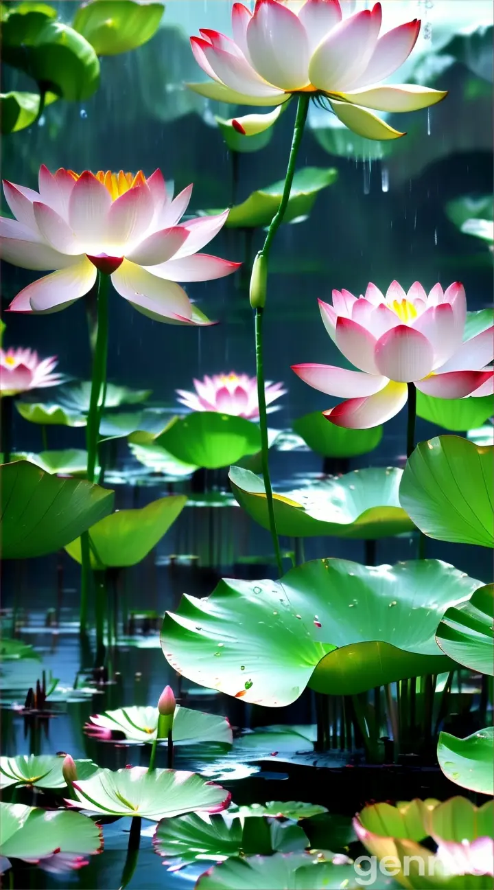 flower, plant, lotus, water, green, botany, petal, terrestrial plant, fluid, vegetation