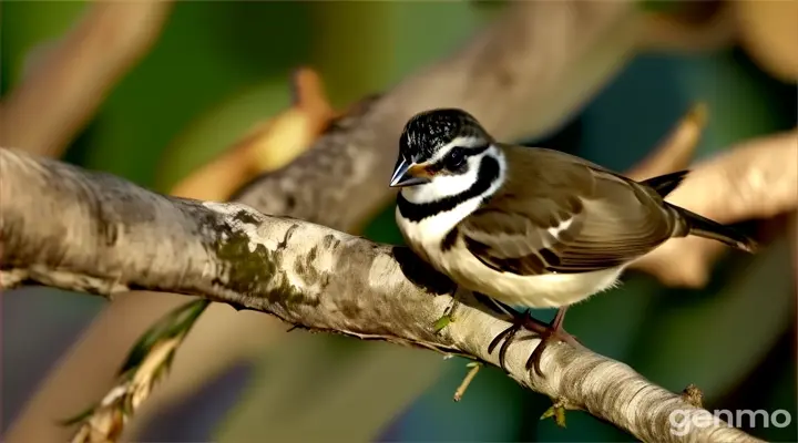 a small bird sitting on a branch of a tree