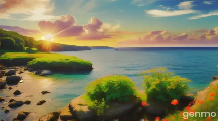 夏日美景。16：9