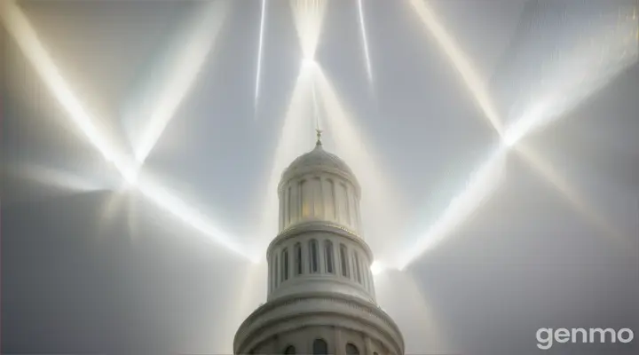 1. A towering translucent white light emanates an aura of divine authority, shimmering with an ethereal glow that captivates all who behold it. This radiant presence pulses with energy, casting a warm illumination that dispels the shadows of fear and uncertainty. The air around it vibrates with a sense of purpose, as if the very essence of hope is woven into its luminous form.
2. The light stands as a beacon of strength and guidance, its brilliance cutting through the chaos of the stormy sea. It radiates a calming energy, instilling courage in the hearts of the onlookers, who find solace in its unwavering glow. The shimmering presence seems to whisper promises of deliverance, drawing the weary souls closer to its illuminating embrace.
3. As the tumultuous waves crash and roar, the translucent light commands the attention of all, its powerful radiance a testament to the divine will at work. It shimmers with an intensity that reflects the resolve and determination of a leader, guiding the way forward with unwavering clarity. The atmosphere thickens with anticipation, as the light stands resolute against the raging waters, embodying the spirit of liberation.
4. With a commanding presence that transcends the physical, the luminous figure raises a magnificent sword, its brilliance illuminating the path ahead. The light pulses with a rhythm that resonates deep within the hearts of the people, urging them to move forward with faith. It embodies the promise of safety and protection, a guiding star in the darkest of times.
5. As the waters part, the translucent light remains a steadfast guardian, its glow a source of reassurance and strength. It radiates an essence of wisdom and compassion, offering guidance to those who seek refuge from the storm. The atmosphere is charged with an electric energy, as the light stands tall, a symbol of hope and freedom, leading the way into a new dawn.