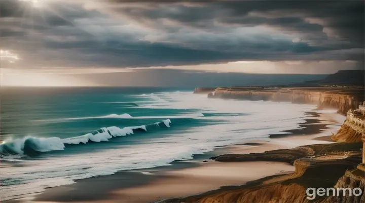 Along the coastline, under the shadow of Pharaoh's relentless pursuit, the Israelites gathered, anxiety tightening their hearts like icy chains. Amidst the congregation, where darkness seemed ready to stake its claim, appeared a tall translucent white light shimmering, emanating serenity and power, and holding a magnificent sword that glittered like fallen stars. Hope began to flutter within the collective soul, whispering tales of miraculous salvation