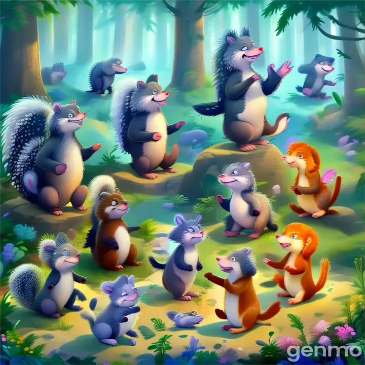 plant, vertebrate, cartoon, ecoregion, green, organism, tree, mammal, grass, art