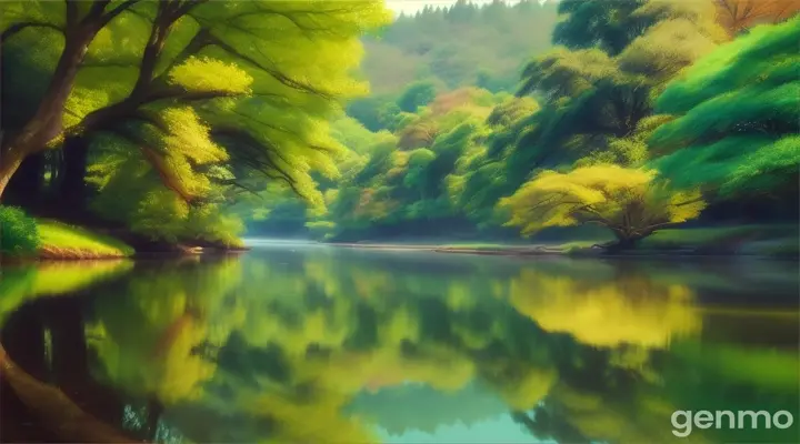 古道旁，鱼游浅溪。16：9