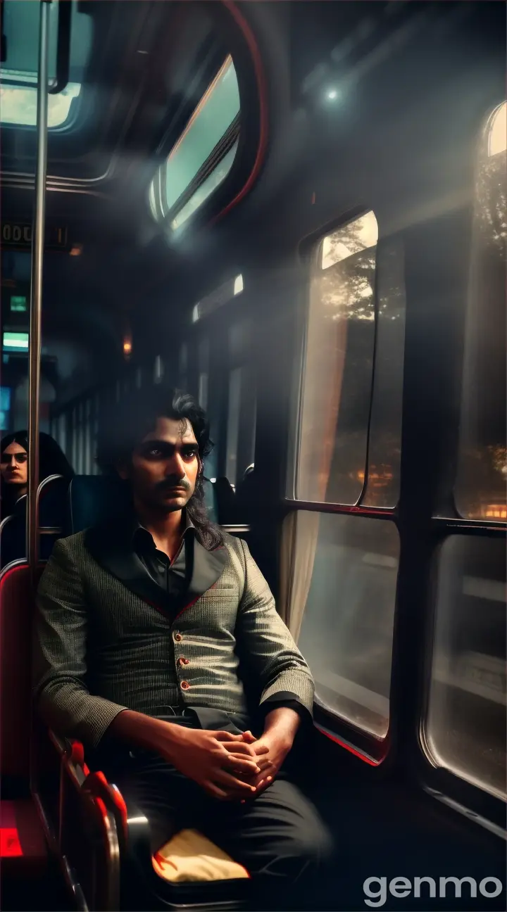 *Dark night*"Vikas lifeless on the bus with the witch still beside him."