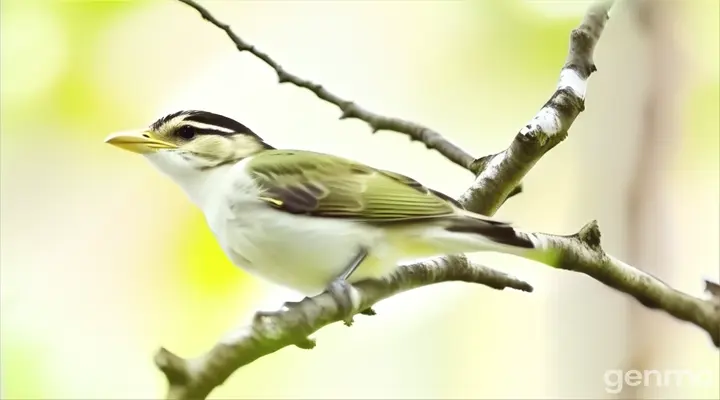 a small bird perched on a tree branch