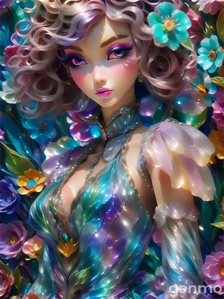 hairstyle, toy, doll, blue, fashion, eyelash, purple, barbie, pink, dress