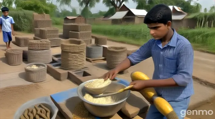 a young boy's business started touching the sky. He built a small factory in the village itself, in which more products started being manufactured. By employing the youth of the village, he not only provided them employment but also made them self-reliant. 
