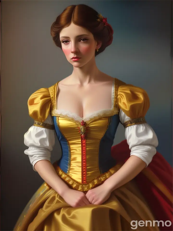 a painting of a woman in a costume