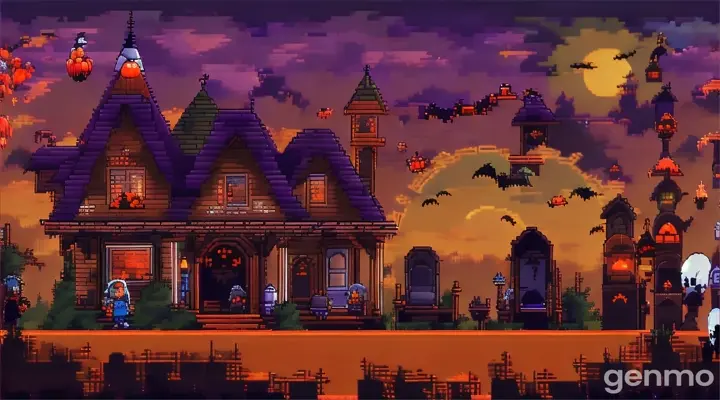 a halloween video game