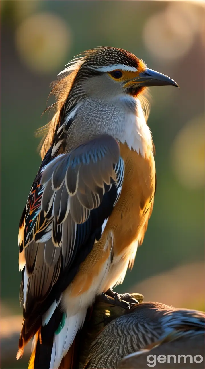 long haired wild birds 