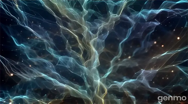 a computer generated image of a tree in space
