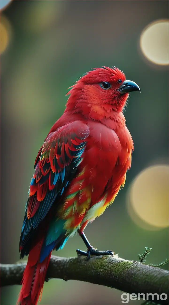 "The imaginary red bird:  