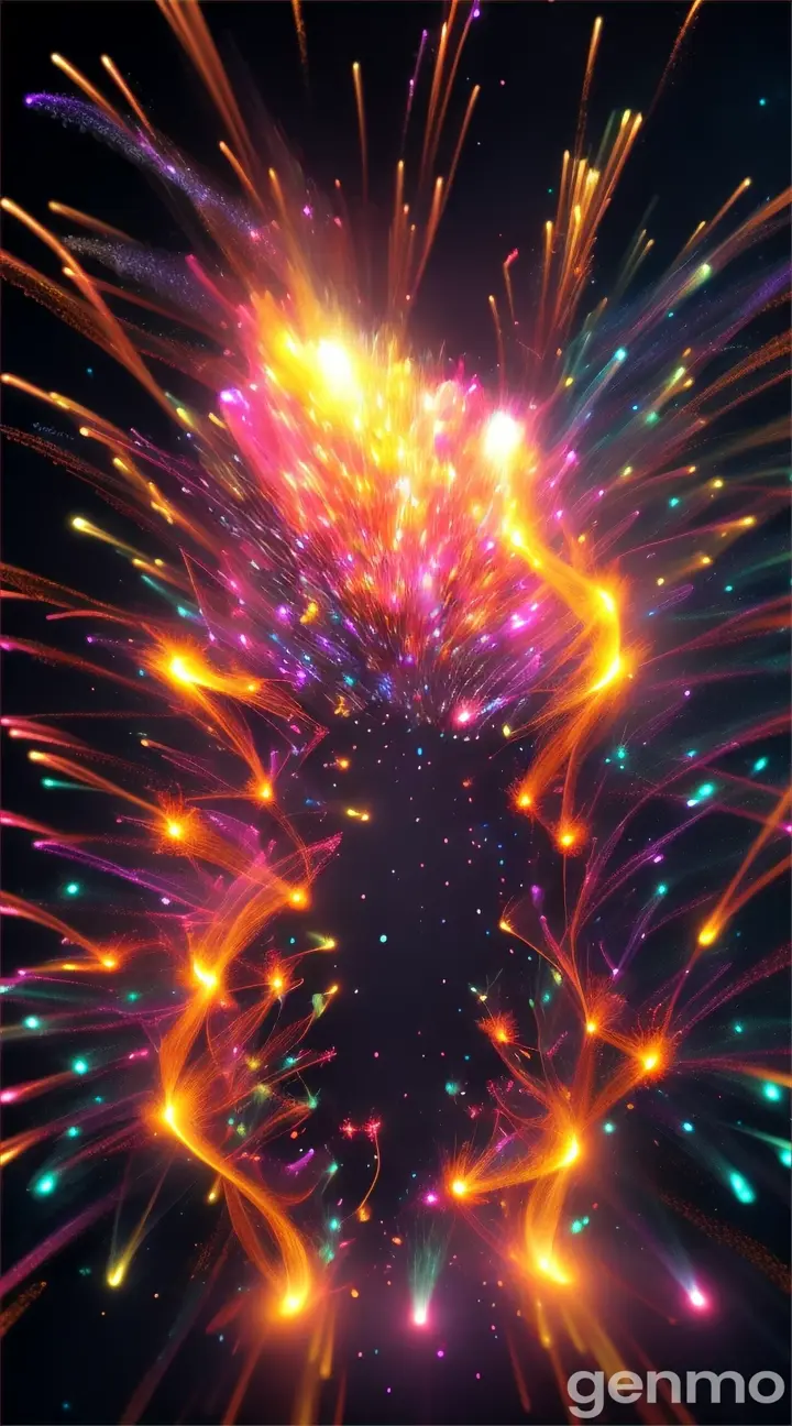 bio luminescent particles collision