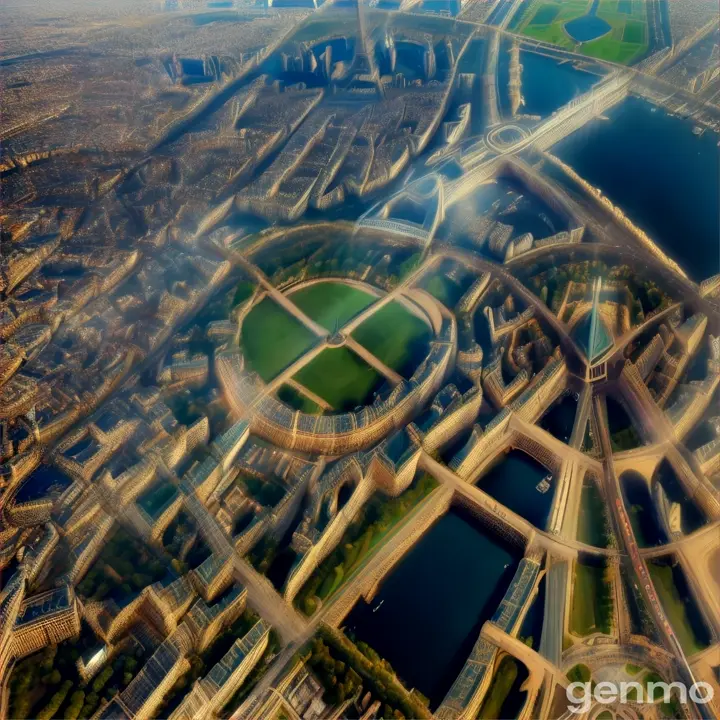 Paris seen by a satellite