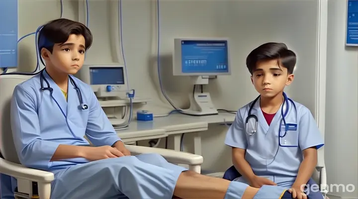 The young boy asked the elder doctor why he serves people day and night. The doctor replied that saving people's lives is his duty.