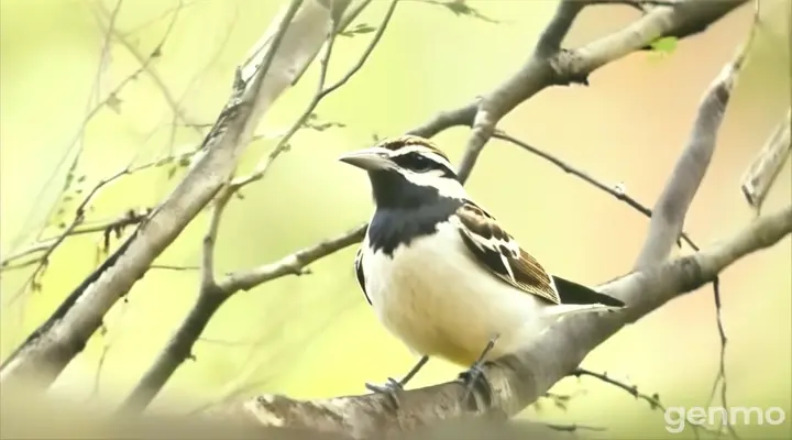 a small bird perched on a tree branch