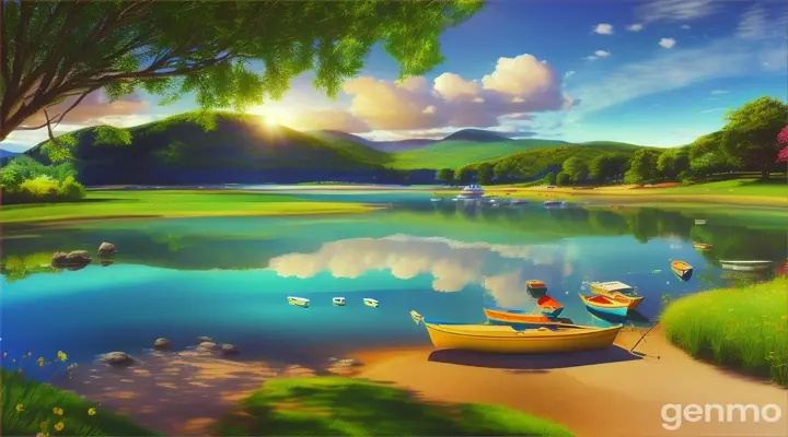 夏日美景。16:9