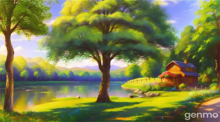 夏日美景。16:9