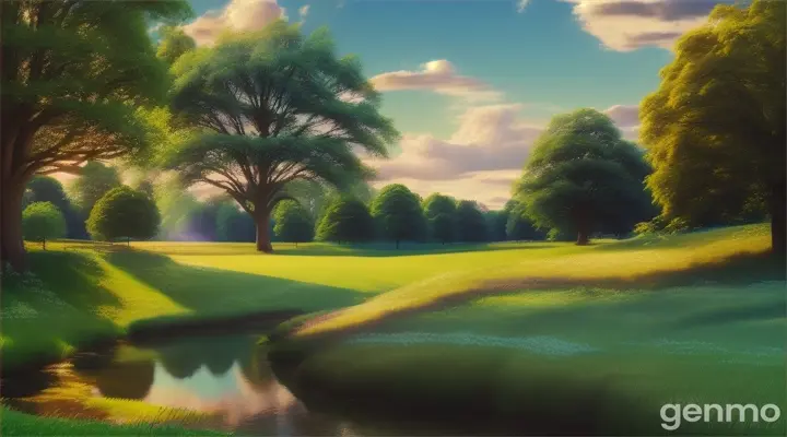 夏日美景。16:9