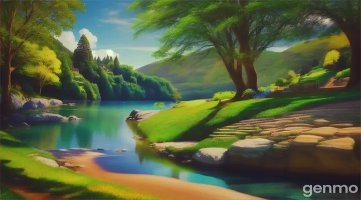 夏日美景。16:9