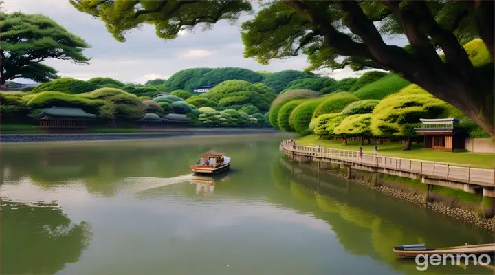 El río Yodo, que bordea Konohana-ku, es una presencia constante que le da al distrito un ambiente especial. Las vistas al agua, junto con la refrescante brisa, crean un entorno agradable para relajarse. A lo largo del río, puedes encontrar parques como **Shimojima Ryokuchi**, donde los residentes suelen hacer ejercicio, caminar con sus perros 