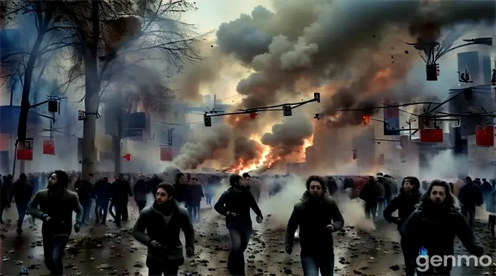 sky, world, cloud, human, building, atmospheric phenomenon, pollution, crowd, public space, smoke