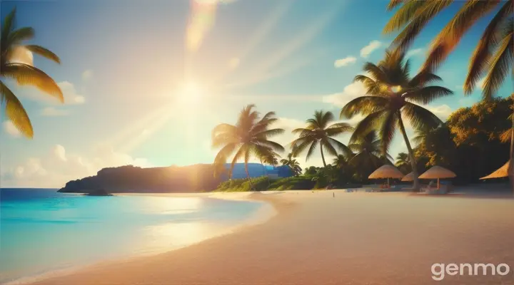 夏日美景。16:9