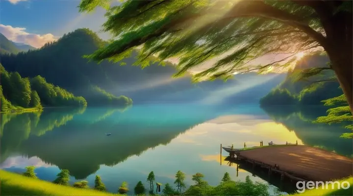 夏日美景。16:9