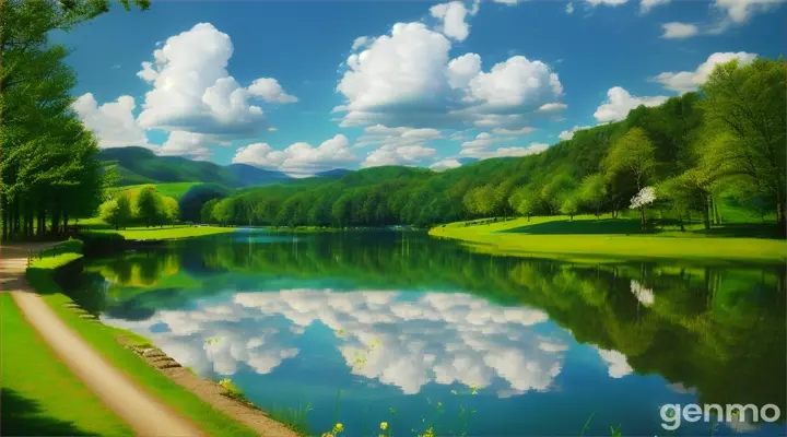 夏日美景。16:9