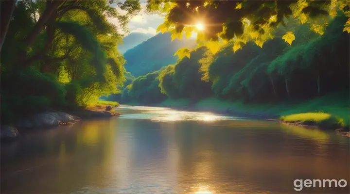 夏日美景。16:9