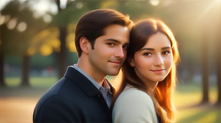 a man and a woman standing next to each other