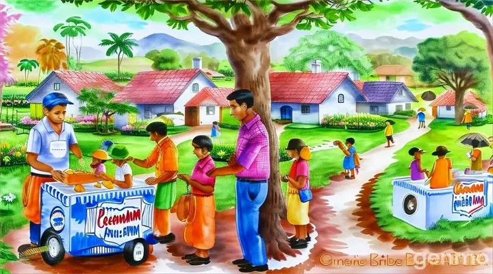 a group of people standing next to a tree