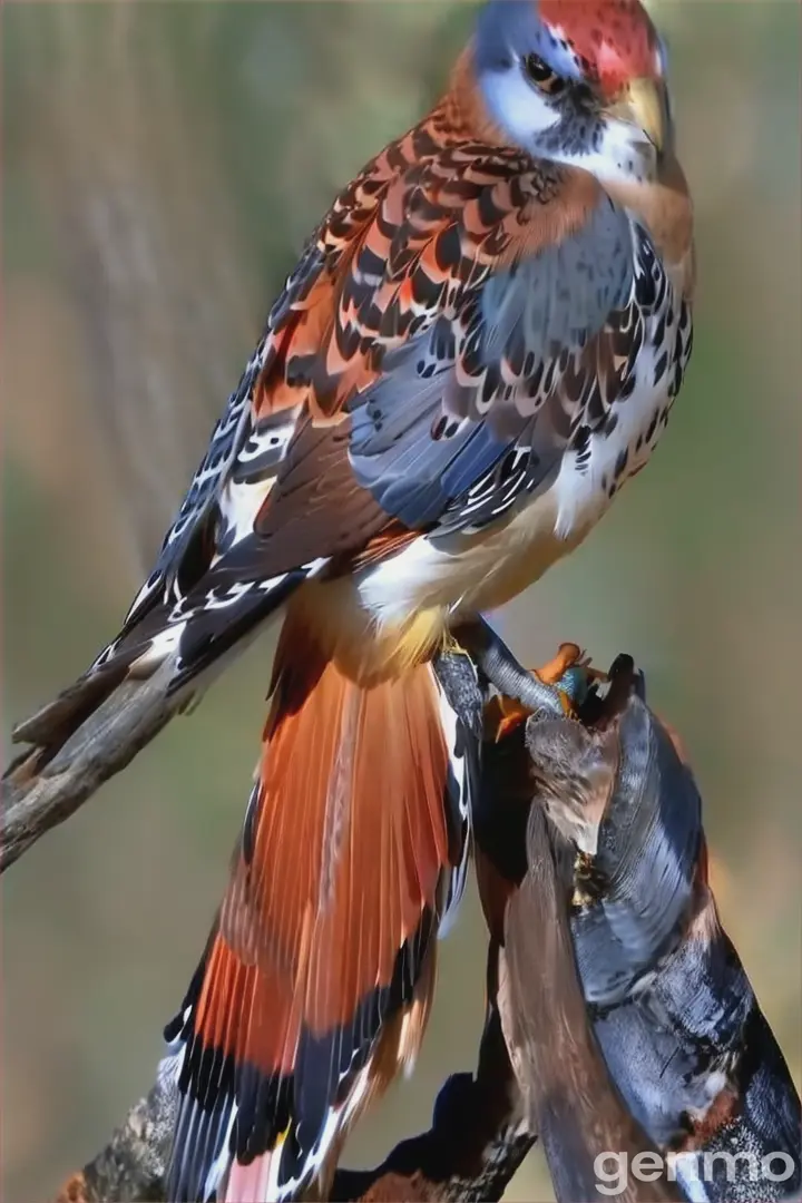 a colorful bird perched on top of a tree branch