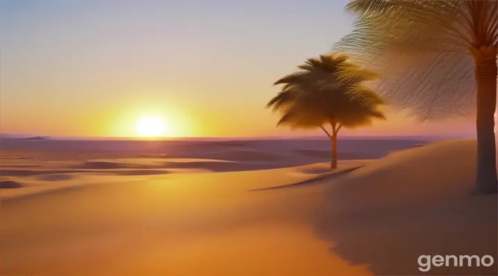 :Closing text: "Thank you for watching. Like, Share, and Subscribe for more Quranic Tales."Scenic ending shot of a serene desert landscape at sunset.