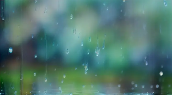 Gentle raindrops